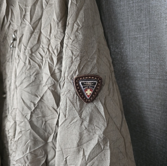 Postcard Designer Ski Jacket Wrinkle Design Winter Coat Women’s Size 42/ M - Picture 3 of 10